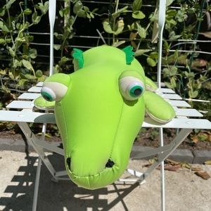 Green crocodile plush